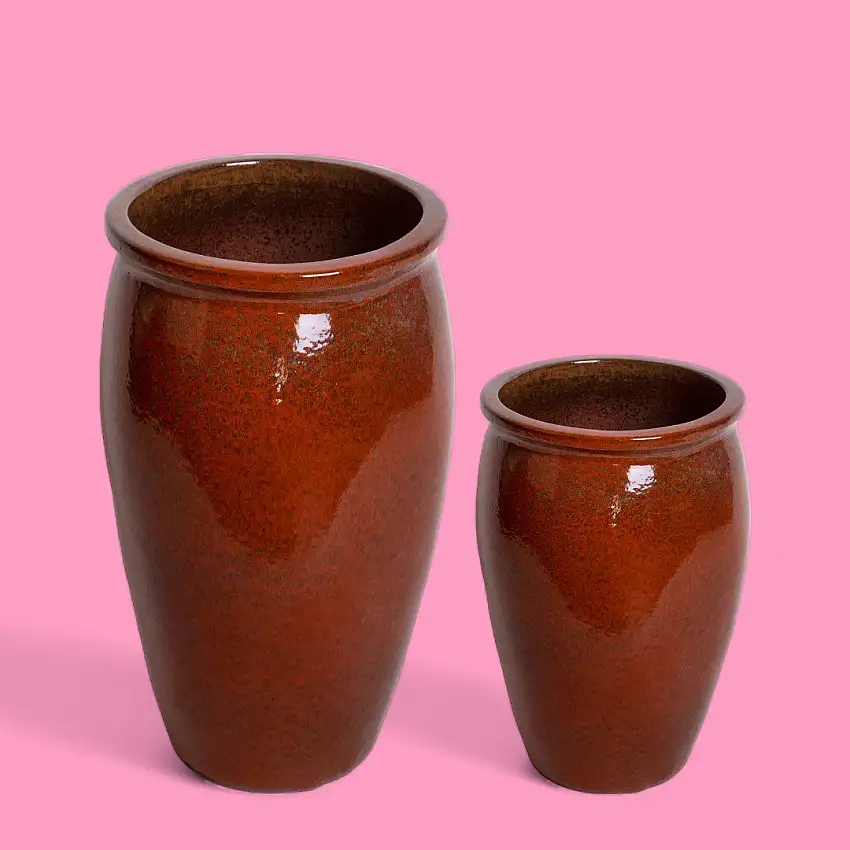 Set 2 cachepot ovale • 35 cm