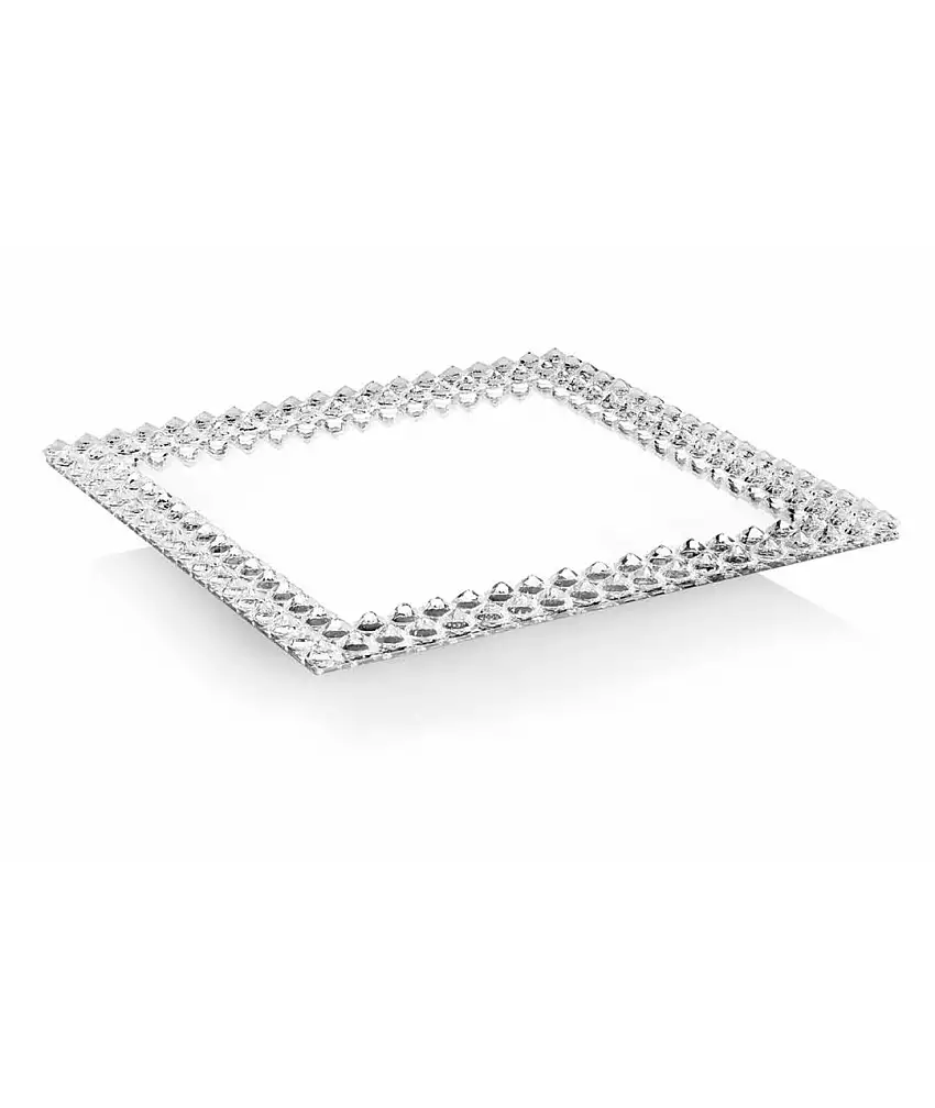 Centrotavola quadrato con cristalli, Ottaviani Home, codice 800239