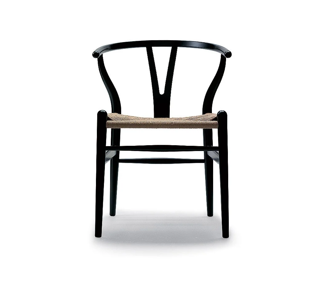 Carl Hansen & Søn CH24 Wishbone Sedia - Rovere Nero / Corda naturale