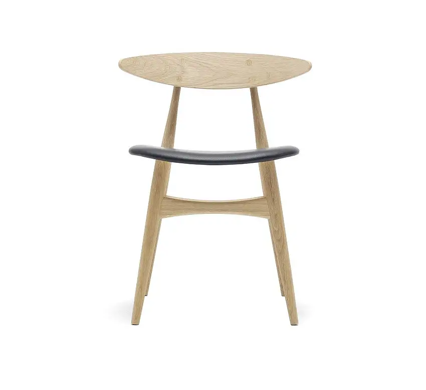 Carl Hansen & Søn CH33P Sedia - Rovere Saponato/Pelle