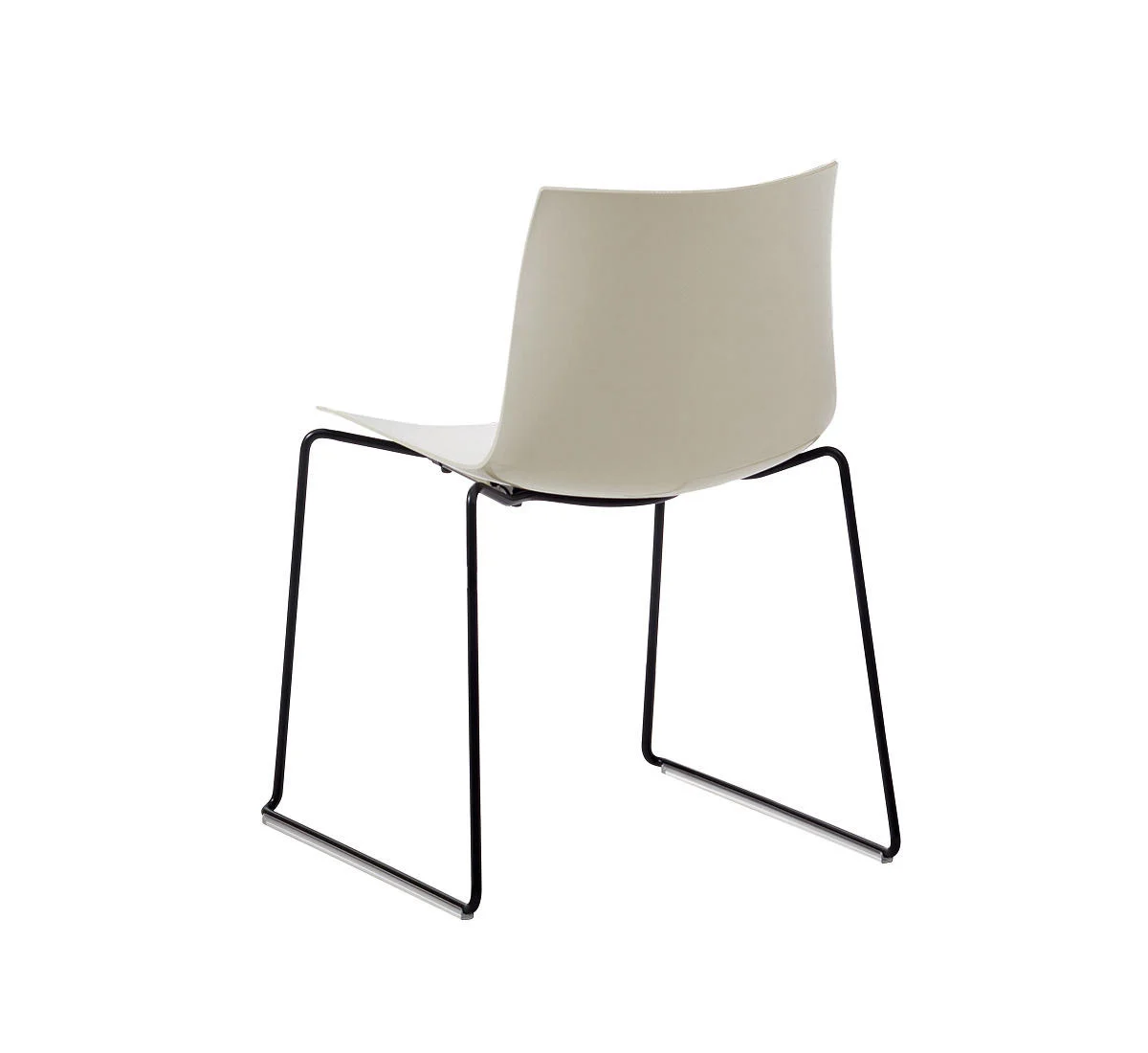 Arper Catifa 46 Sedia - Base a Slitta / Monocolore Polipropilene