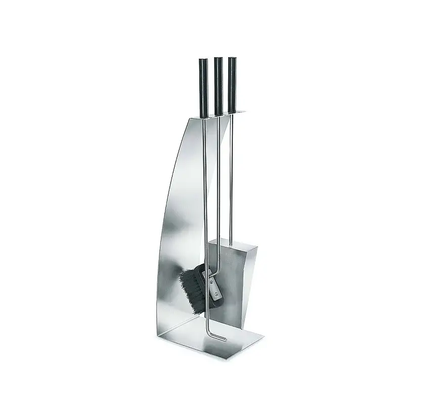 Blomus Chimo Set Camino in Acciaio - 4 Pezzi