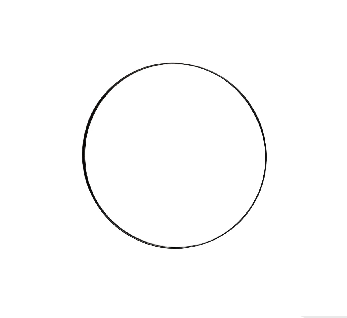 AYTM Circum Specchio - Trasparente e Nero / Ø 110 cm