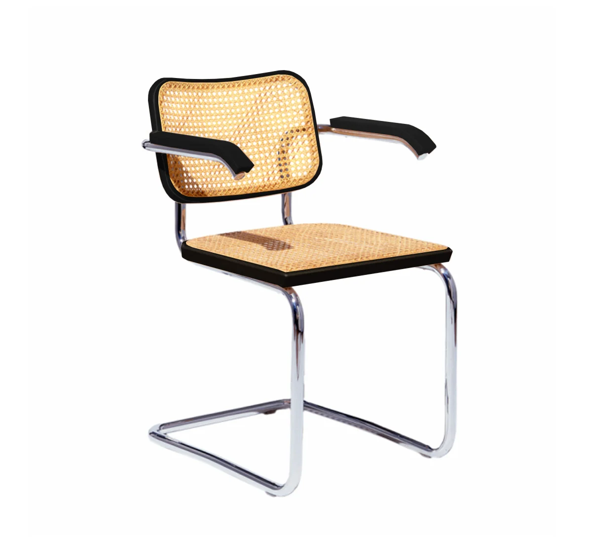 Knoll Cesca Sedia Faggio Nero - con Braccioli