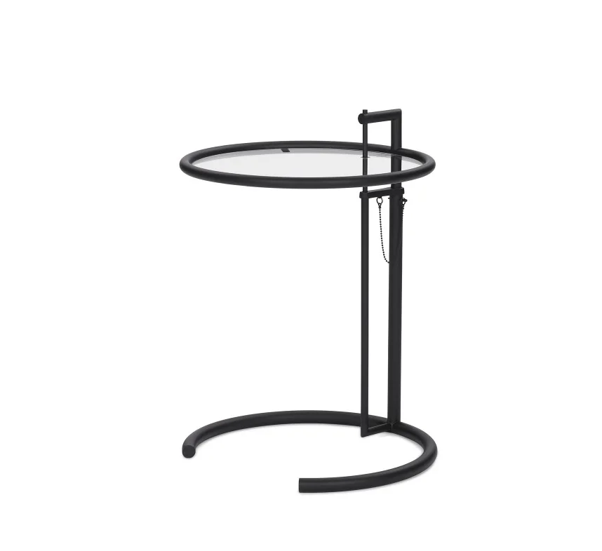 ClassiCon Adjustable Table E 1027 Nero/Vetro Trasparente