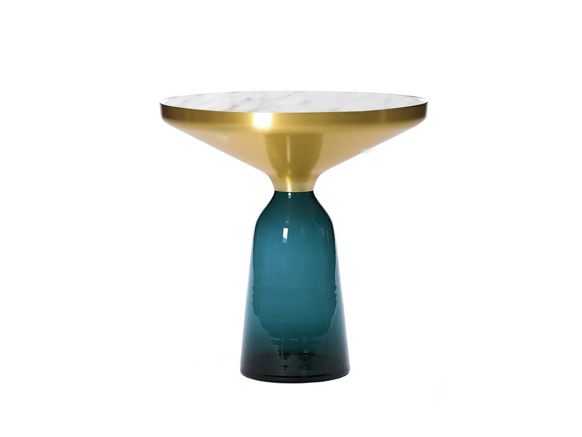 ClassiCon Bell Side Table - Tavolino Blu Montana / Ottone / Carrara