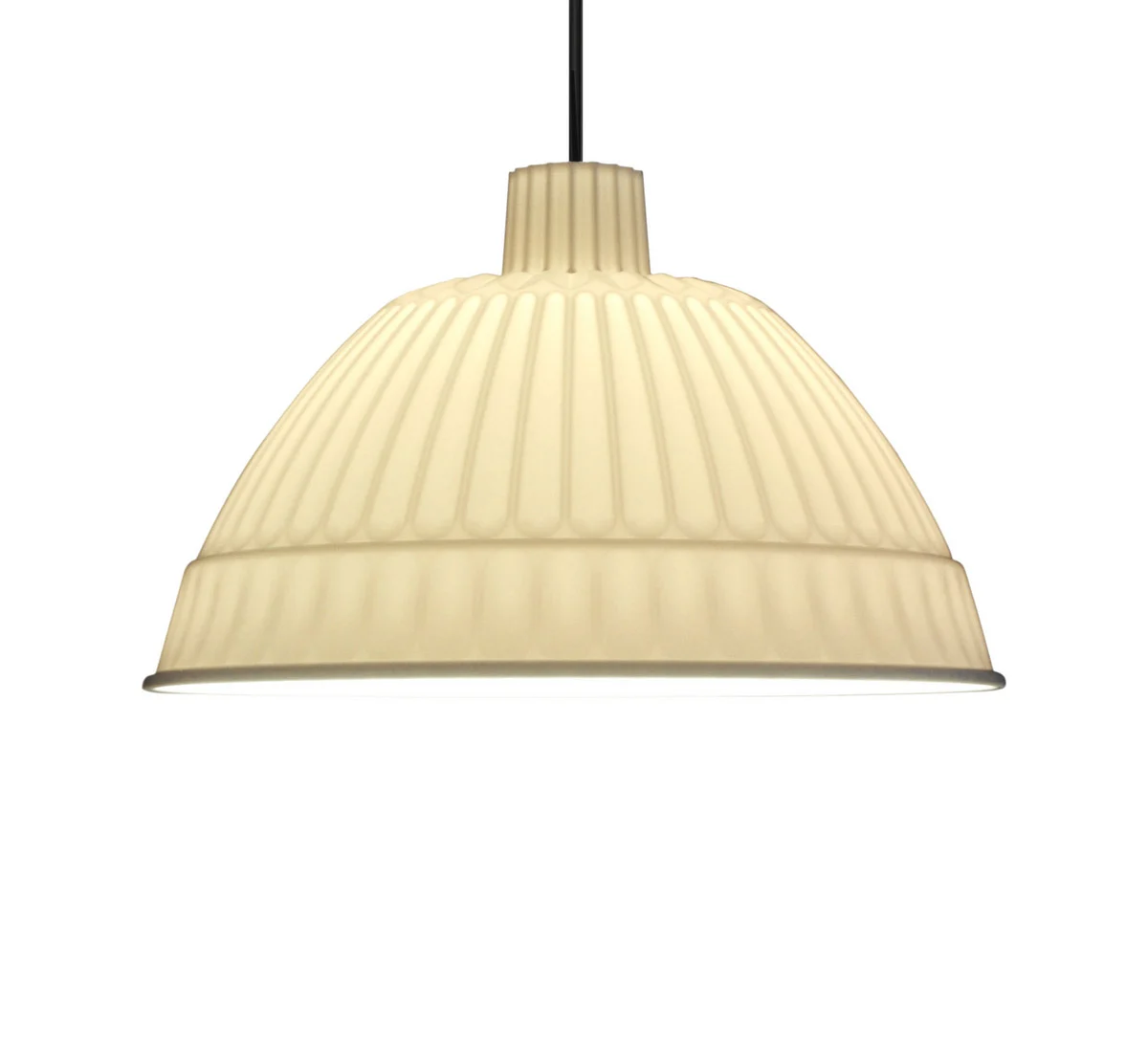 FontanaArte Cloche Lampada a Sospensione-Bianco/Trasparente