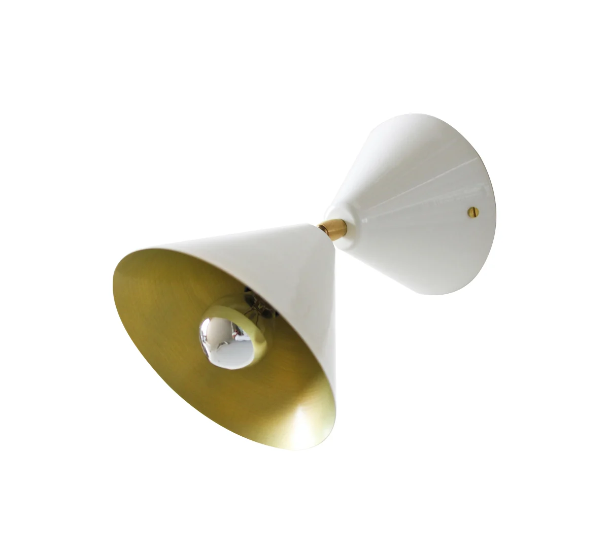 Atelier Areti Cone Lampada da Parete - Bianco Ottone