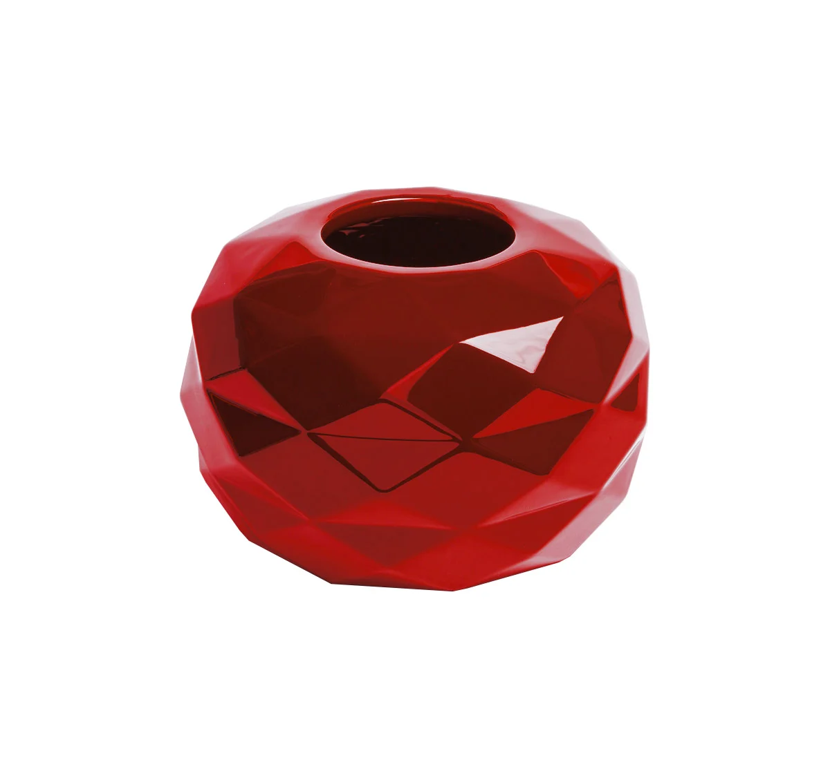 Bosa Cut Vaso Panciuto Grande - Rosso Lucido