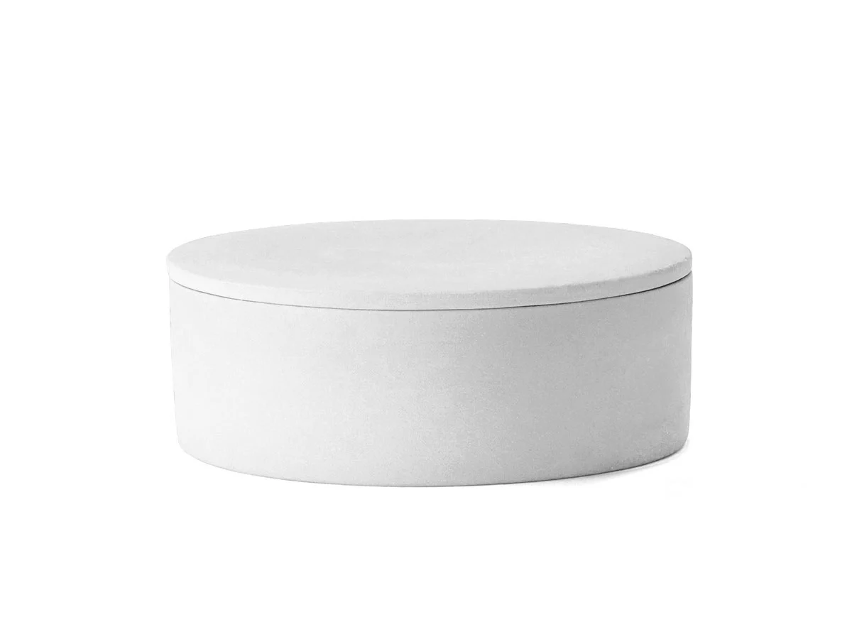 Audo Copenhagen Cylindrical Contenitore con Coperchio - Bianco
