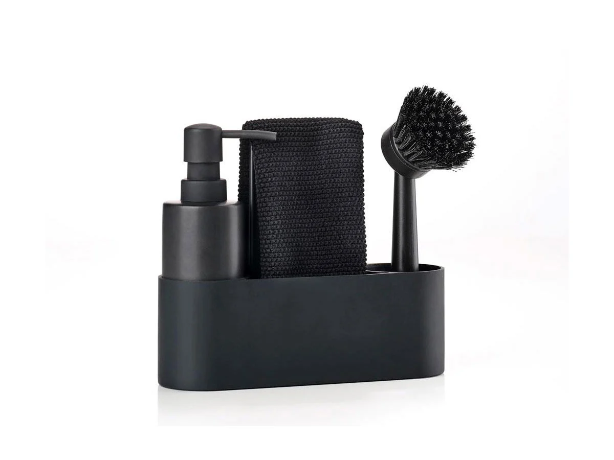 Zone Black Singles Set di stoviglie nero