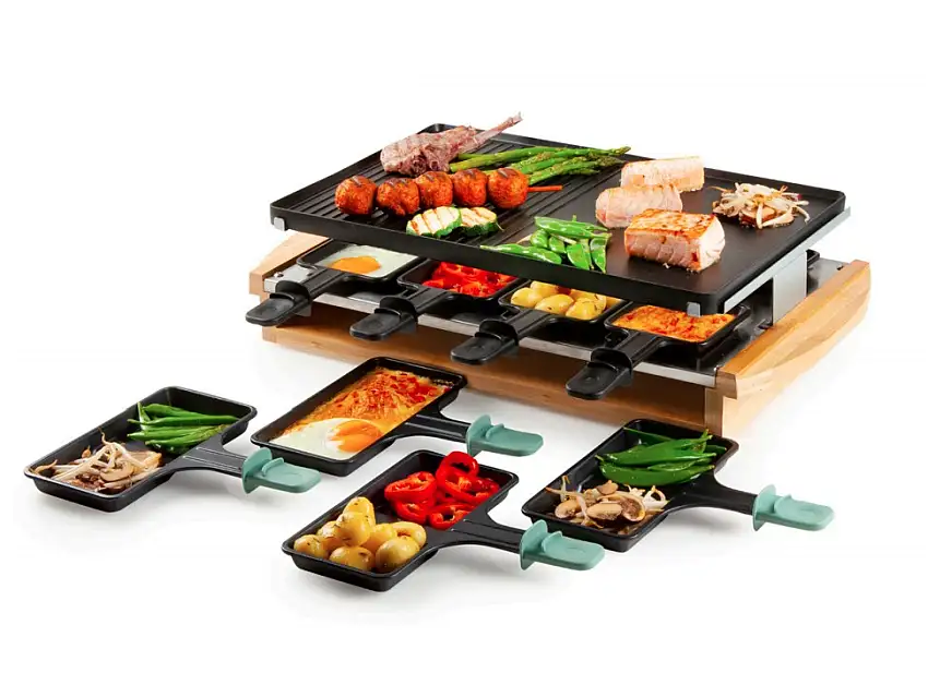Domo DO9246G griglia per raclette 8 persona(e) 1200 W Nero, Legno cod. DO9246G
