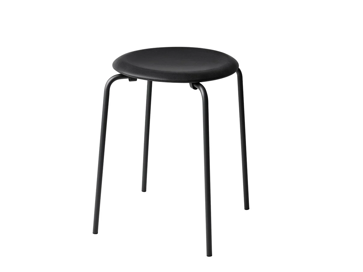 Fritz Hansen Dot Monochrome Sgabello - Pelle Black Cowboy