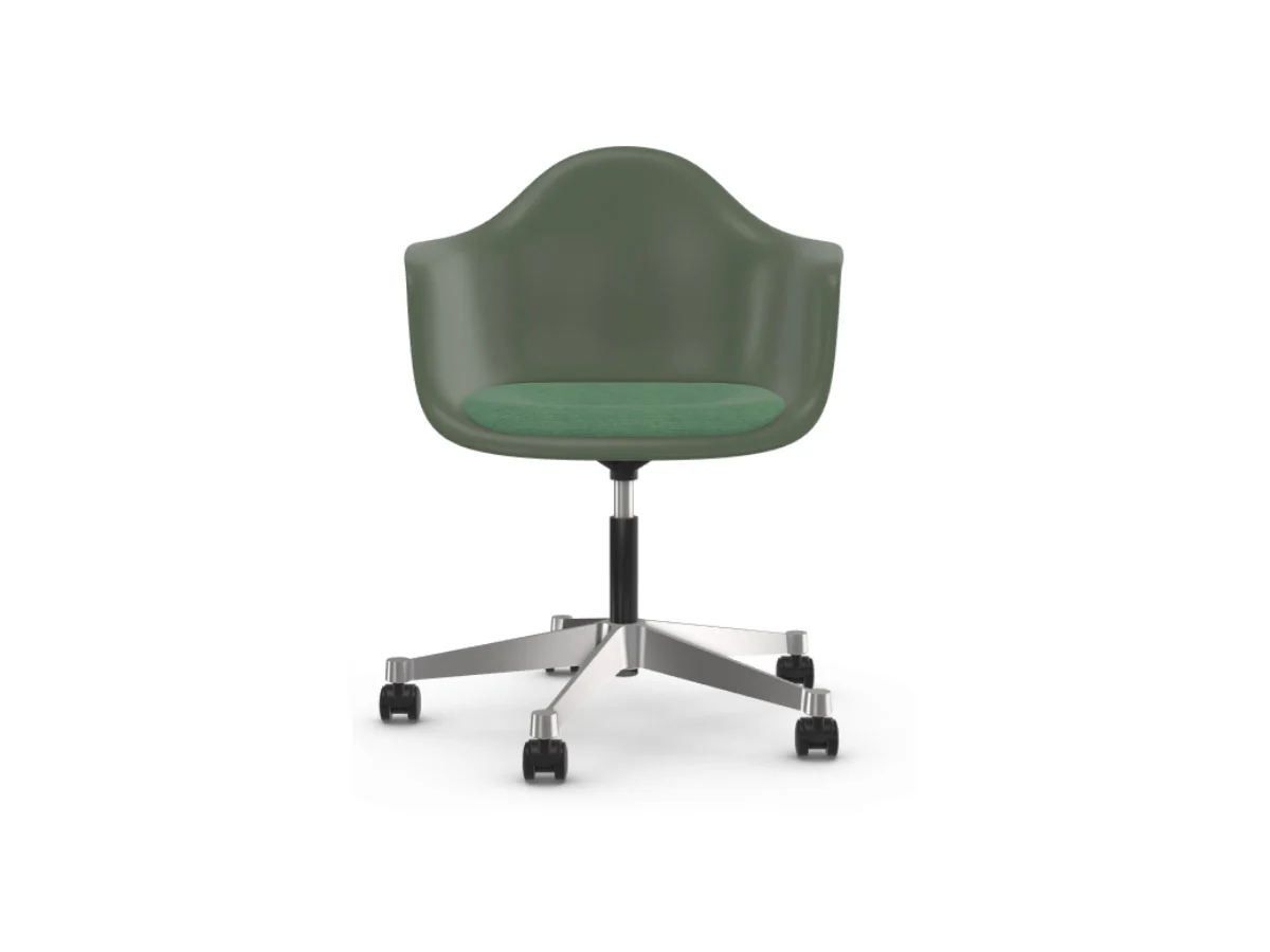 Vitra Eames Plastic Armchair PACC -  Scocca Forest / Seduta Ivory Forest