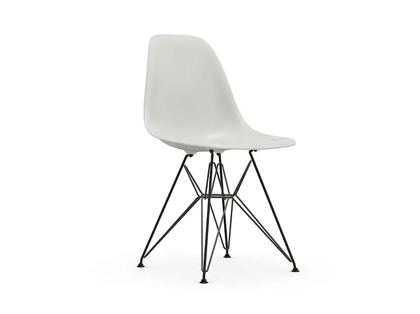 Vitra Eames Plastic Side Chair RE DSR - Basic Dark Base - 04 Bianco RE