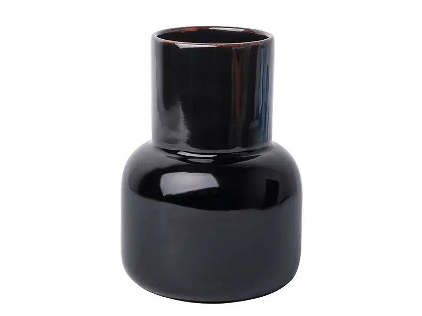 Fritz Hansen Earthenware Vaso - Tenmoku Black