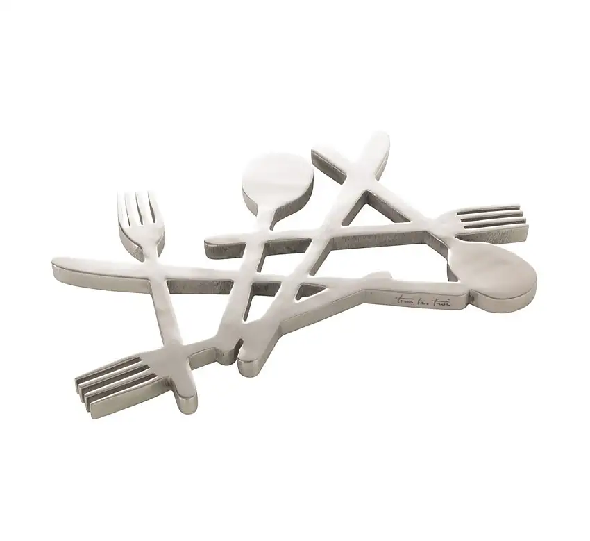 Ligne Roset Evlan Sottopentola Argentato