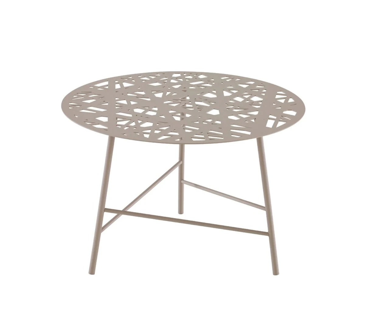 Ligne Roset Ezou Tavolino Outdoor - Acciaio Laccato Argile Opaco