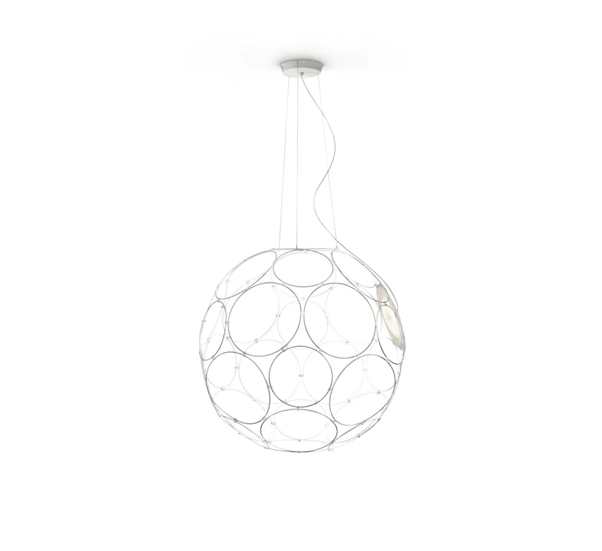 Fabbian F30 Giro Lampada A Sospensione Bianco