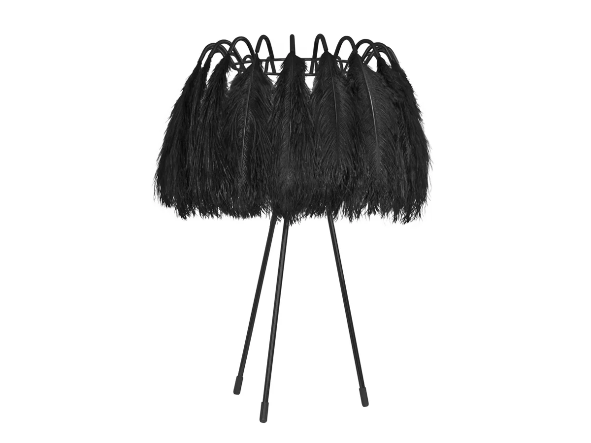 Mineheart Feather All Black Lampada da Tavolo