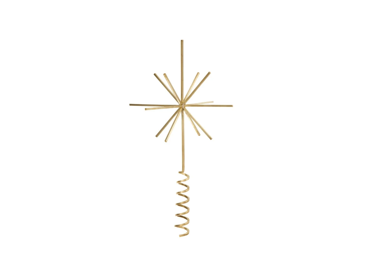 Ferm Living Brass Christmas Tree Top Star - Decorazione albero di Natale