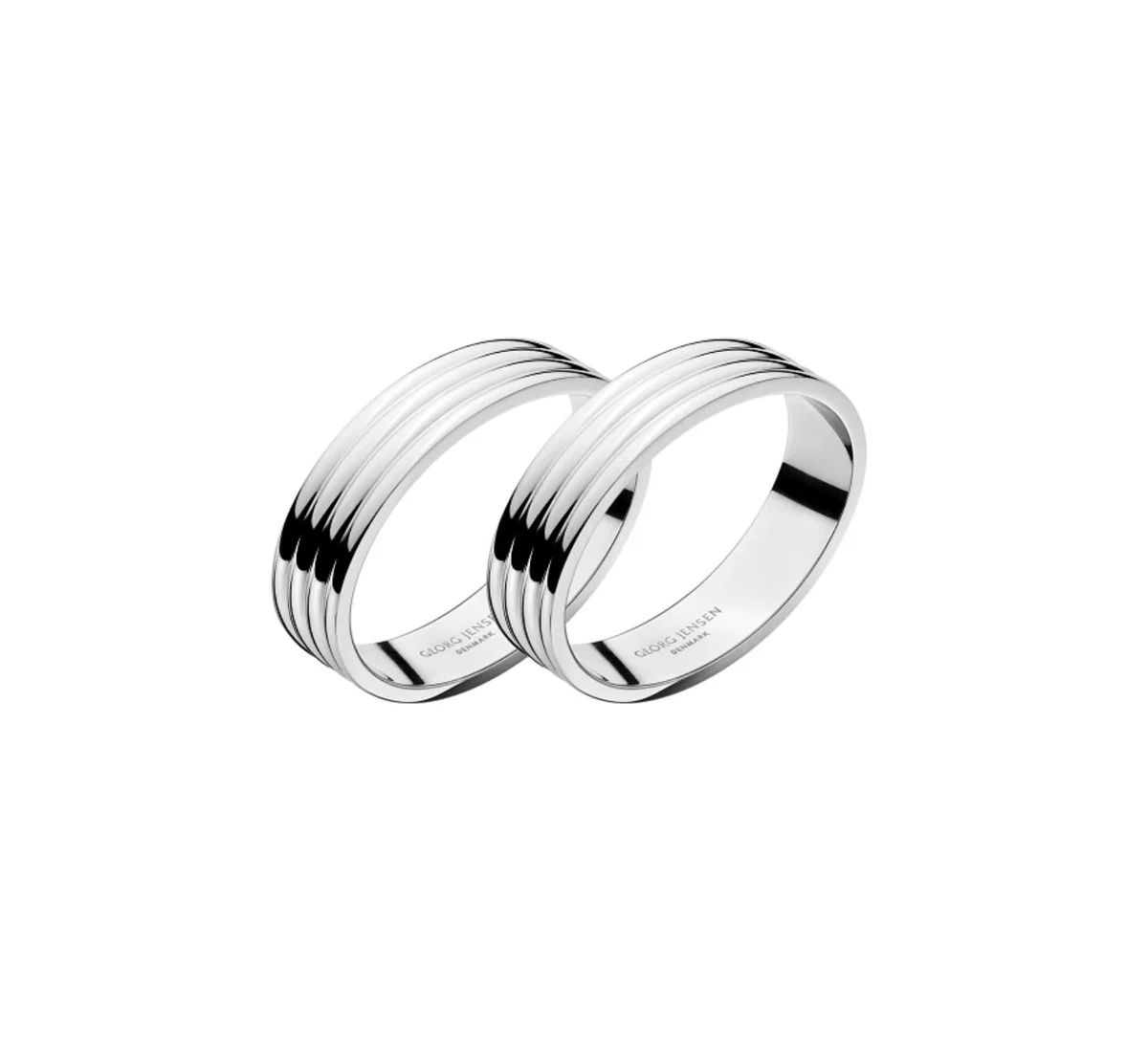 Georg Jensen Bernadotte Anelli per Tovaglioli 2 Pz