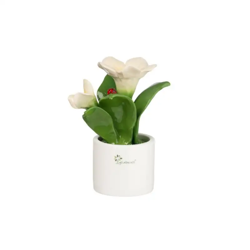 Gli Alberelli piantina in ceramica Natura decoro Campanula media H20cm