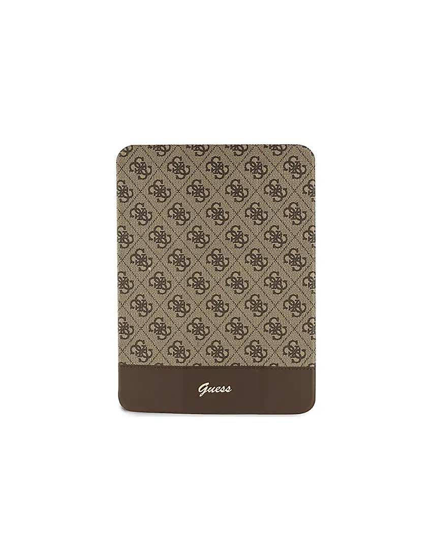 Guess 4G Stripe Allover - Case for iPad 10.9" (2022) (Brown)