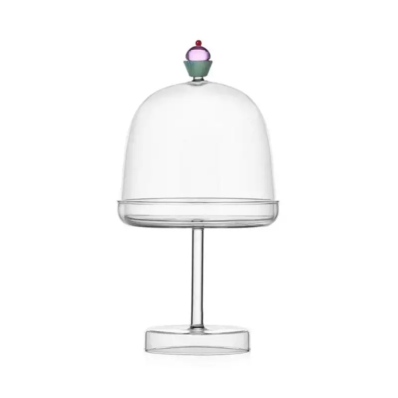 Ichendorf alzata Sweet and Candy con pasticcino rosa H23.5cm