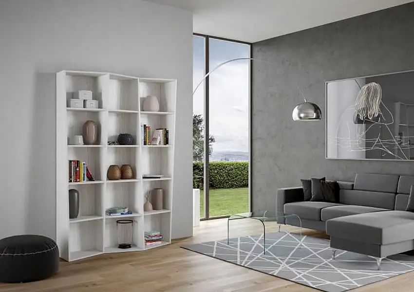 Libreria Trek 3 codice VELIBRTREK3EL-BF Bianco Frassino