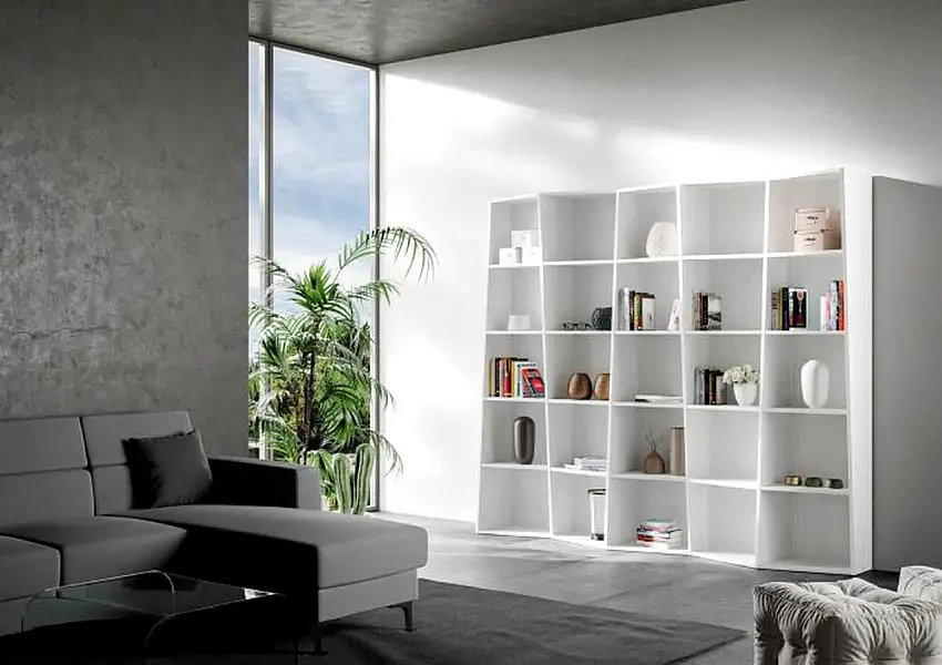 Libreria Trek 5 codice VELIBRTREK5EL-BF Bianco Frassino