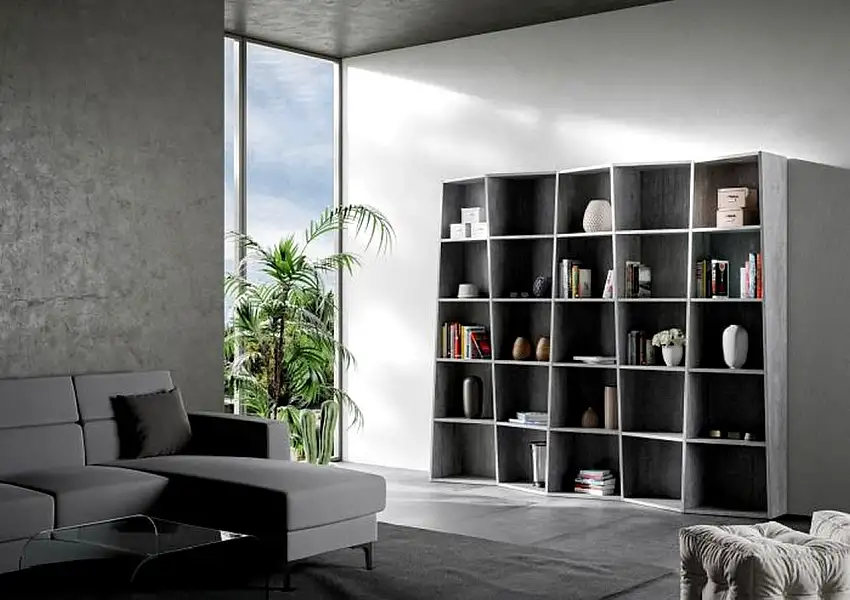 Libreria Trek 5 codice VELIBRTREK5EL-CM Cemento