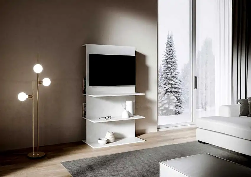 Porta Tv Loki B codice VE1001PTVLOKI-BS Bianco Spatolato