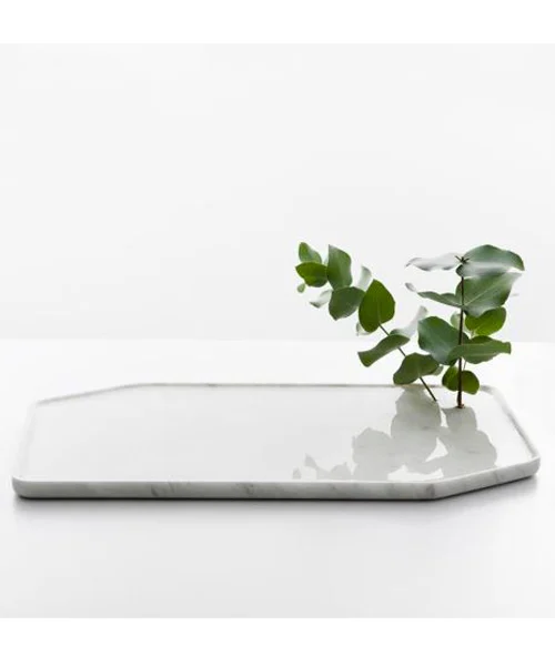 Moustache Grand Vase Plan Carrara Marble - Vaso