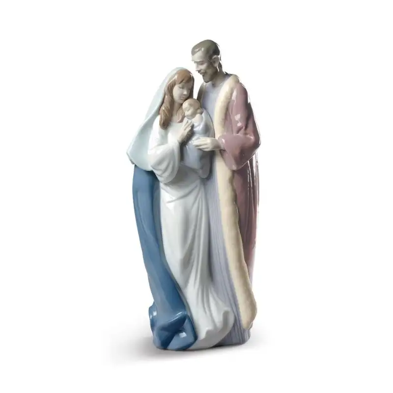 Lladrò Statua Sacra Famiglia in porcellana handmade