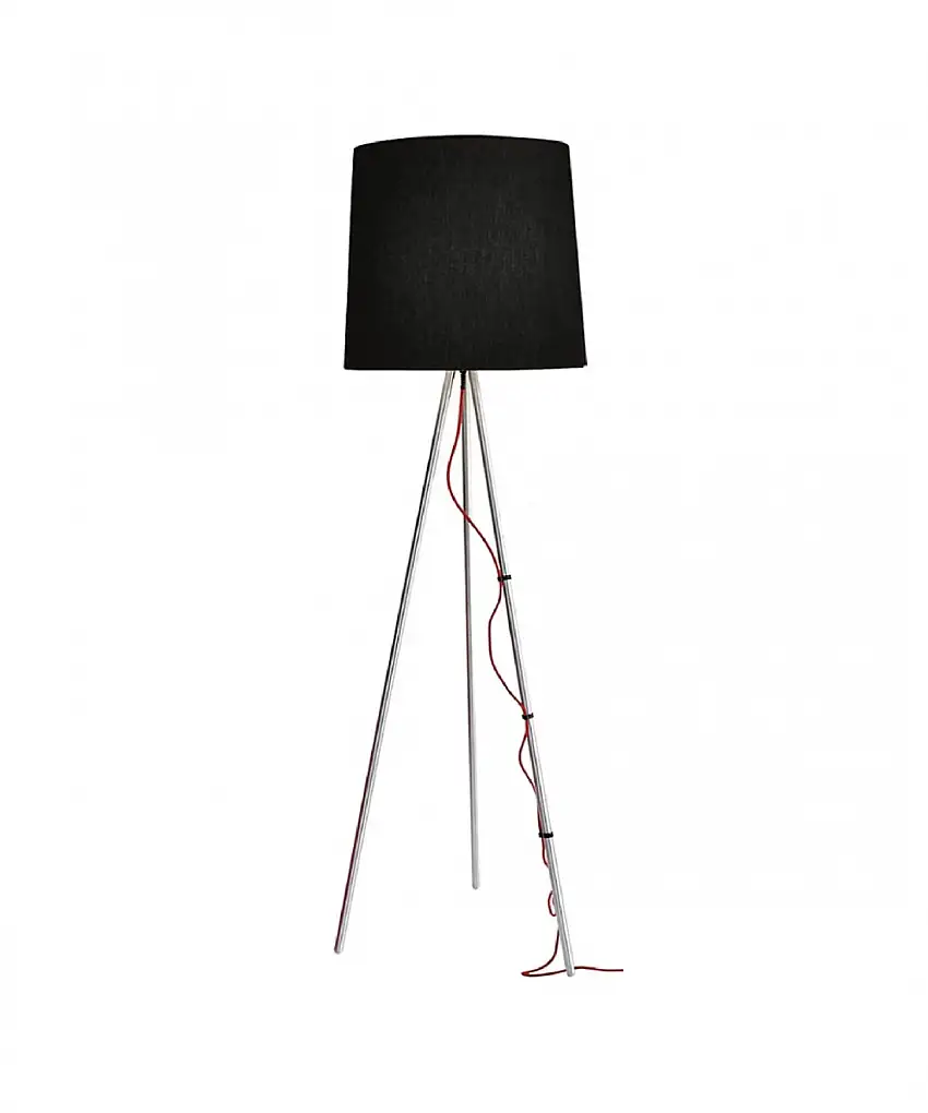 Martinelli Luce Lampada a Terra Eva 2270 Nero-Alluminio