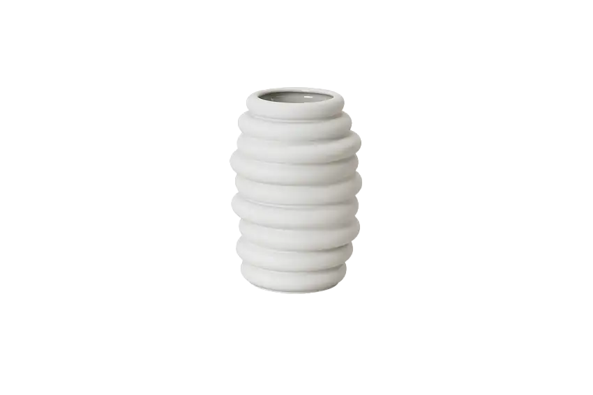 Rosenthal | Vaso Hop H 14 cm. in porcellana smaltato bianco opaco
