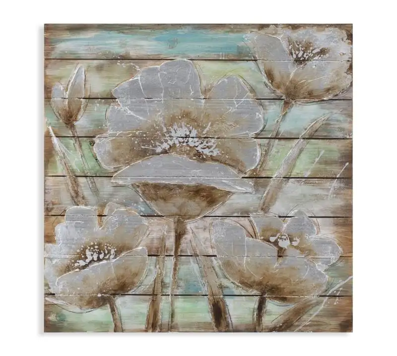 DIPINTO SU LEGNO FLOWER IN TIME 0316100000
