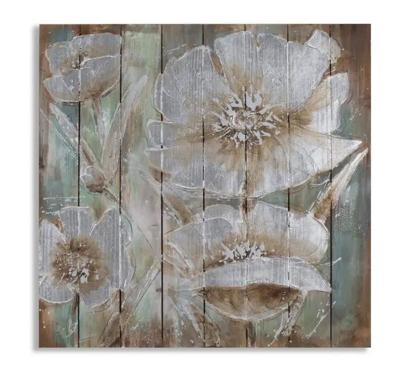 DIPINTO SU LEGNO TIME OF FLOWERS 0316090000