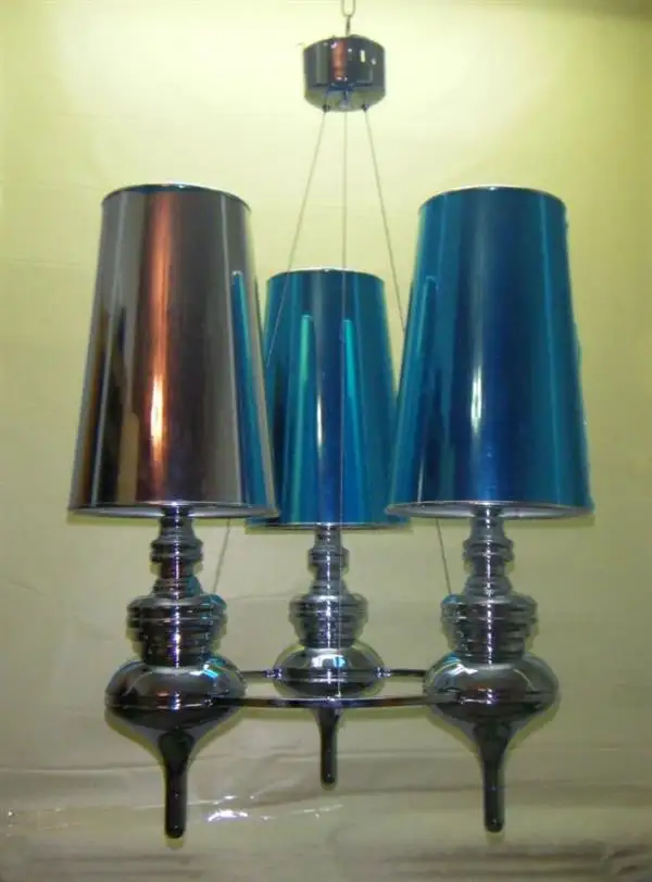 LAMPADA DA SOFFITTO PARALUME 3 LUCI FASHION ARGENTO 17054100A3