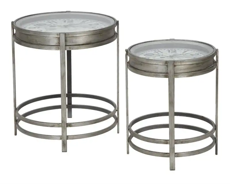 SET DI 2 TAVOLI CON OROLOGIO MONDO 1418440000
