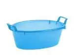 Bacinella Ovale Politene Cm 50 Azzurro Stefanplast