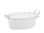Bacinella Ovale Politene Cm 50 Bianco Stefanplast