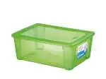 Scatola Visualbox L 37x26x14 Verde Fluo Stefanplast
