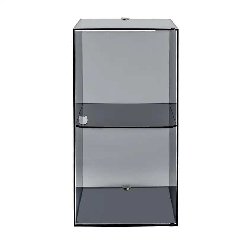Mobiletto da parete per il bagno CLIO doppio fumè, cod I00532005T74