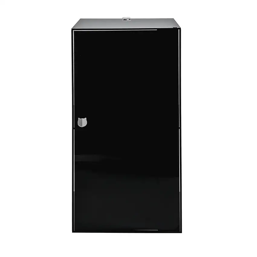 Mobiletto da parete per il bagno CLIO doppio nero, cod I00532005P29