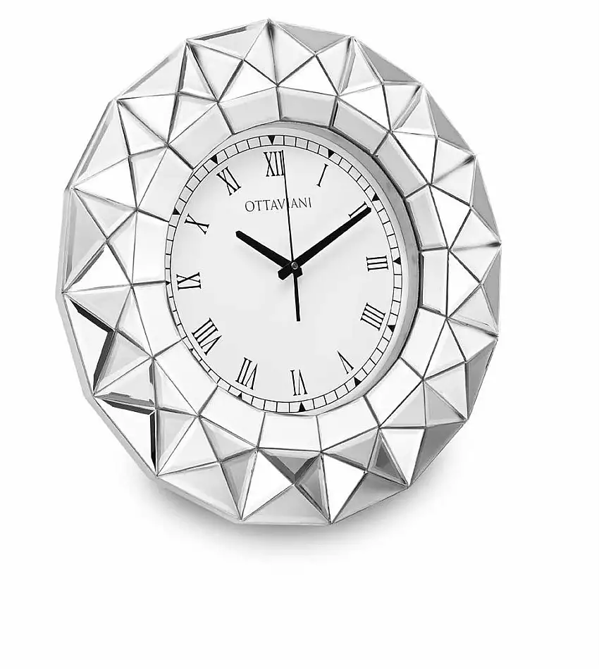 Orologio da parete rotondo, con cristalli, codice 29854