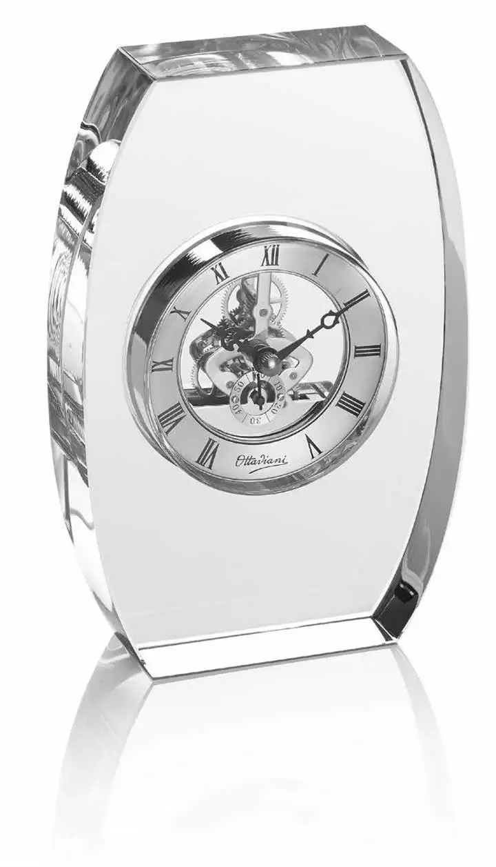 Orologio da tavolo Monolite, in cristallo, codice 29863
