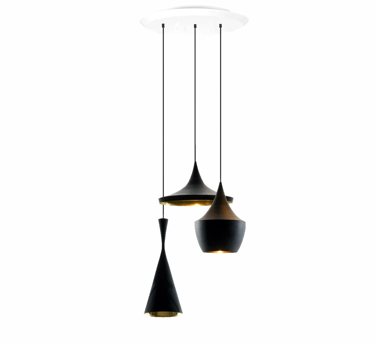 Tom Dixon Beat Light Black Pendant System