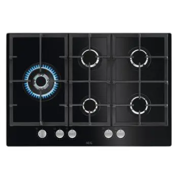 AEG HKB75820NB Nero Da incasso 75 cm Gas 5 Fornello(i)